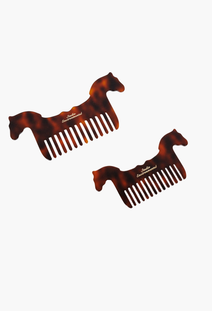 Horse Comb in Tortoise