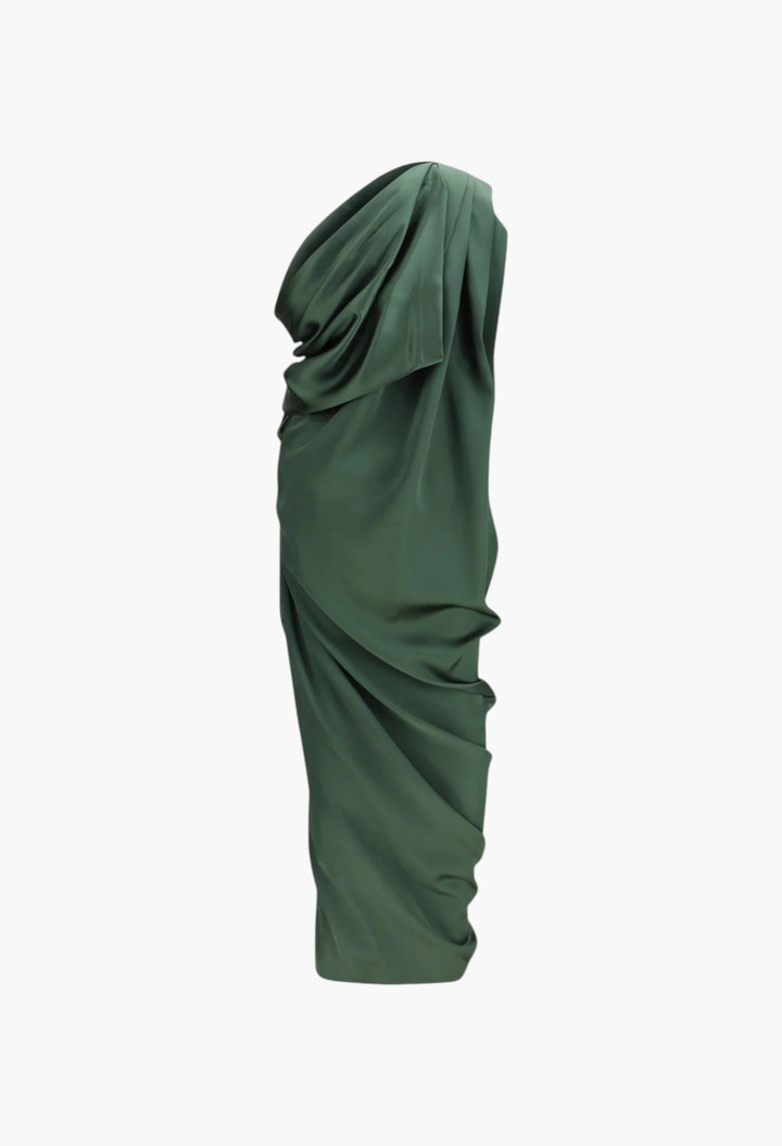 Draped Midi Dress - GLAM MODA