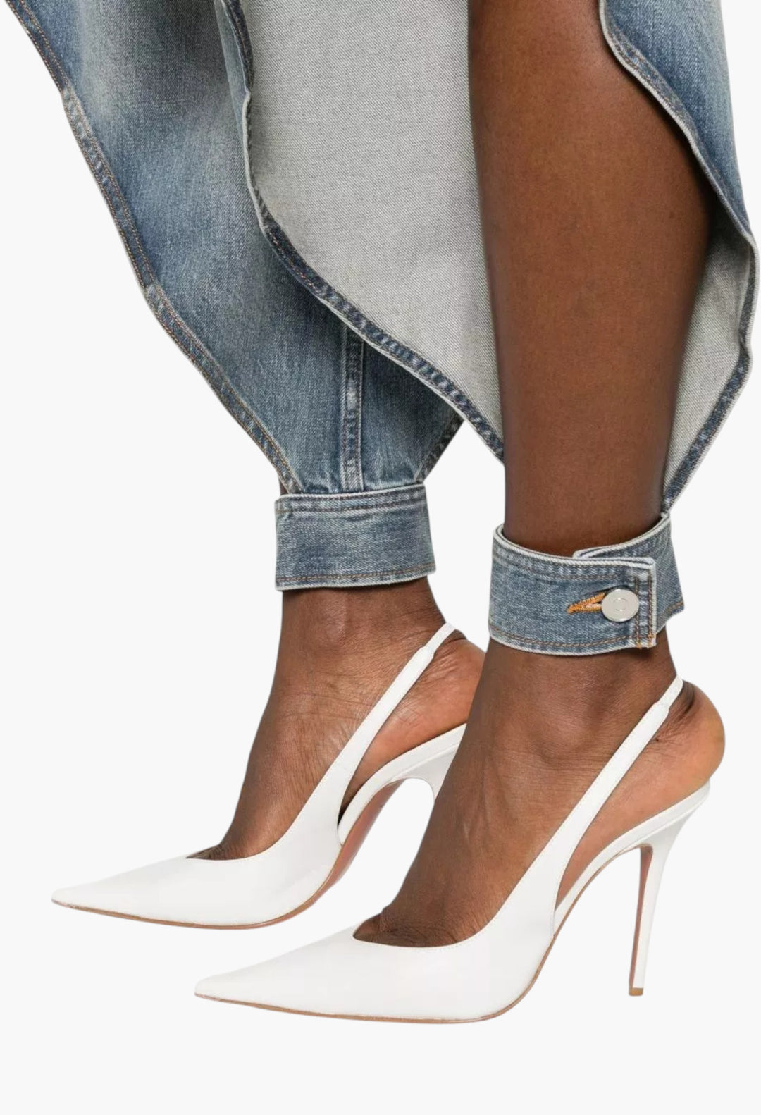 Panelled Denim Jeans - GLAM MODA