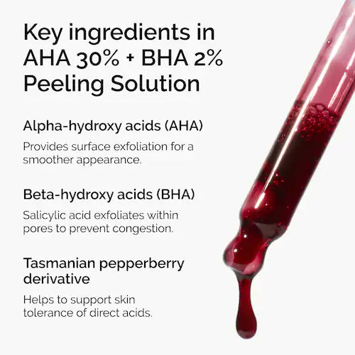 AHA 30% + BHA 2% High-Strength Peeling Solution for Brightening - GLAM MODA