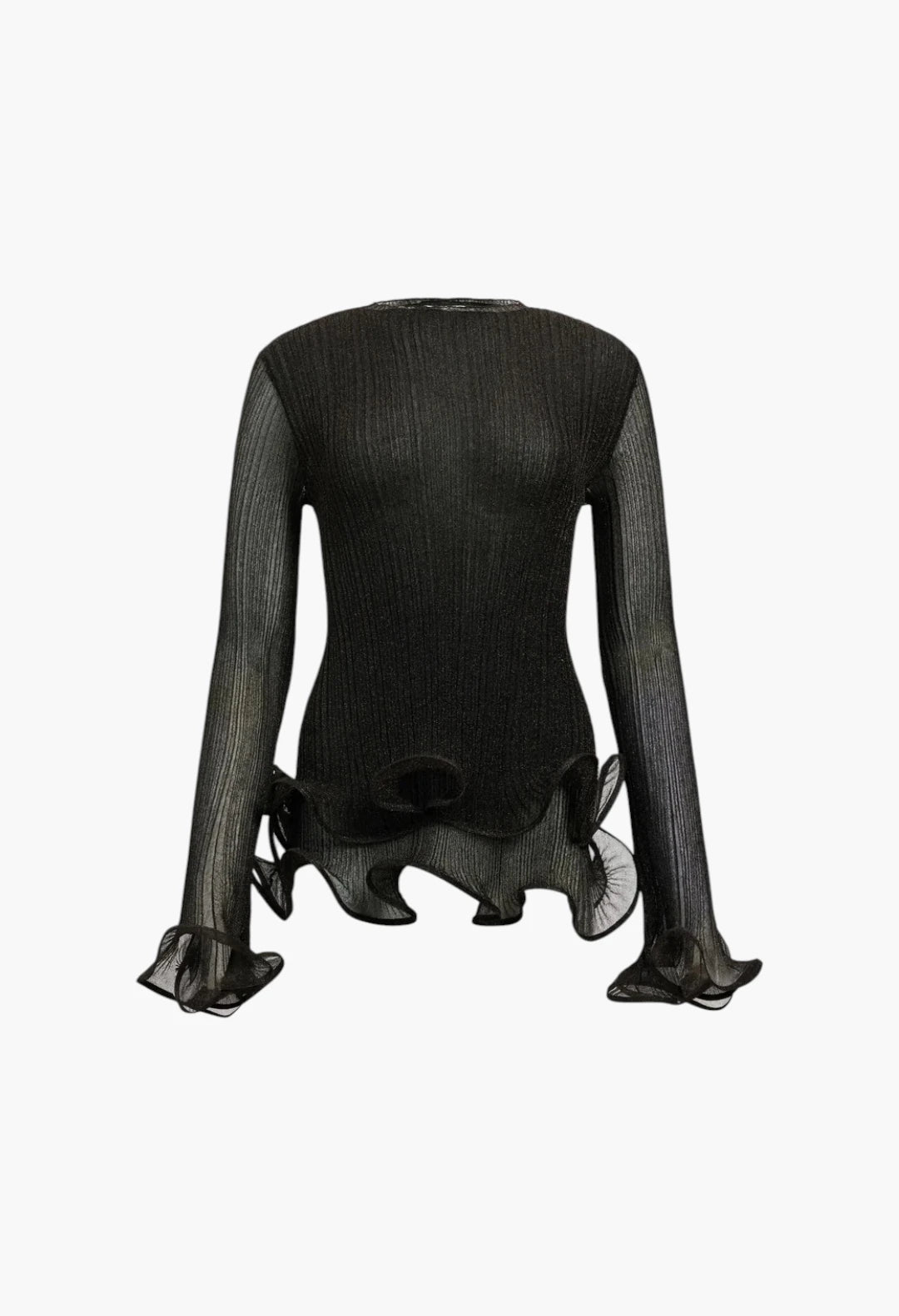 Agata Ruffle Knit Top