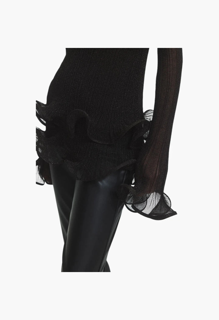 Agata Ruffle Knit Top
