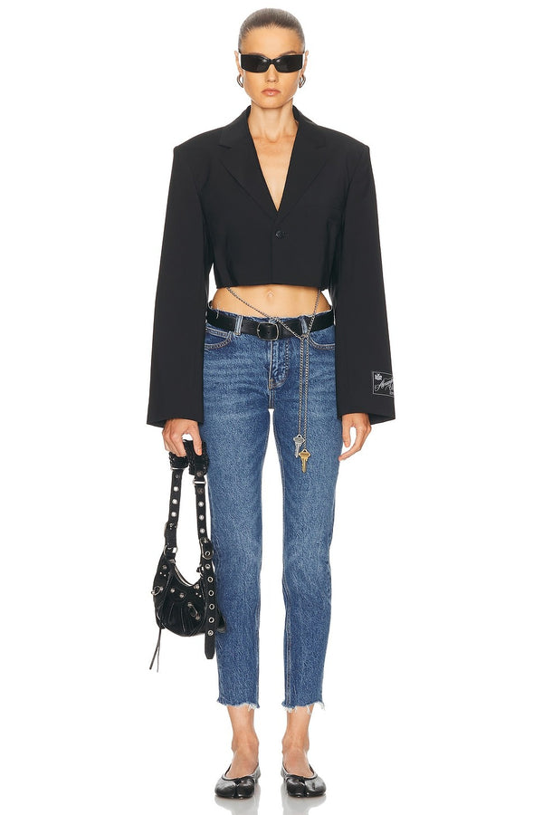 Black - Cropped Blazer