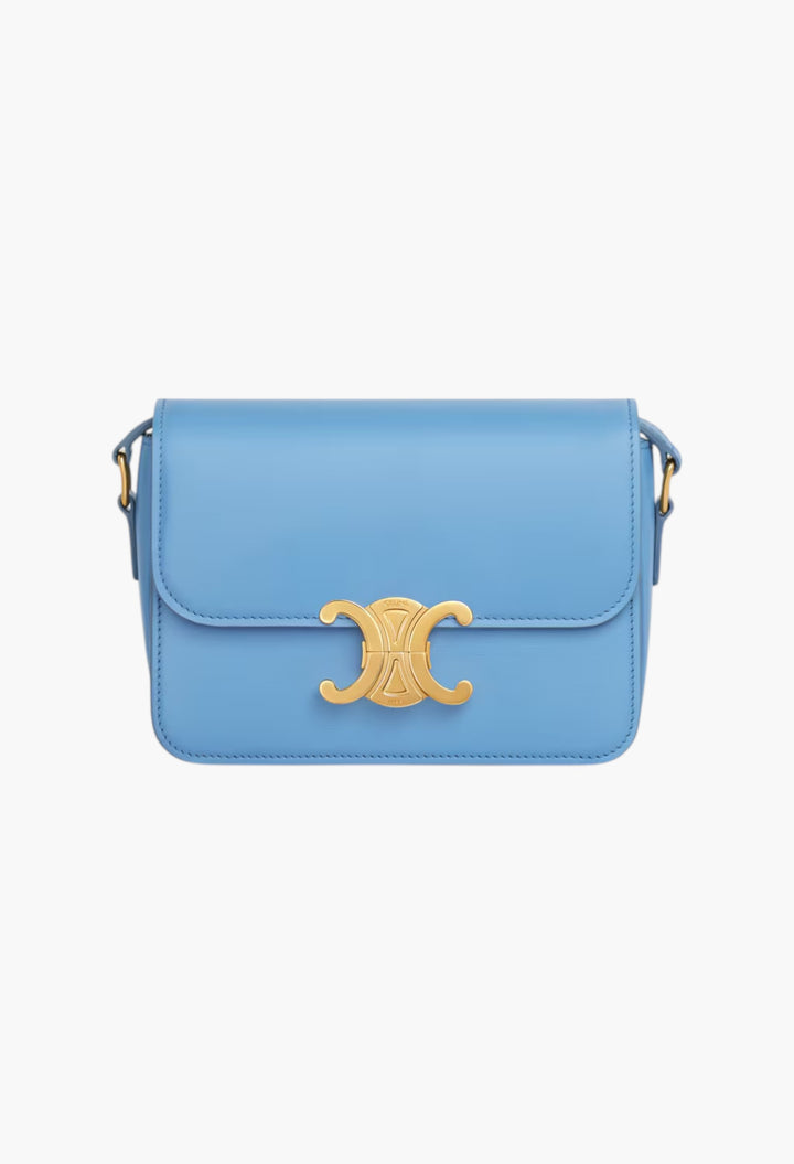 Teen Triomphe Bag In Shiny Calfskin - GLAM MODA