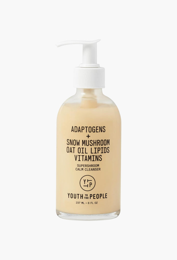 Adaptogens + Snow Mushroom + Oat Oil Lipids + Vitamins Supershroom Calm Cleanser - GLAM MODA