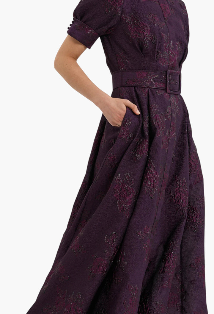 Afina Short Sleeve Gown - GLAM MODA