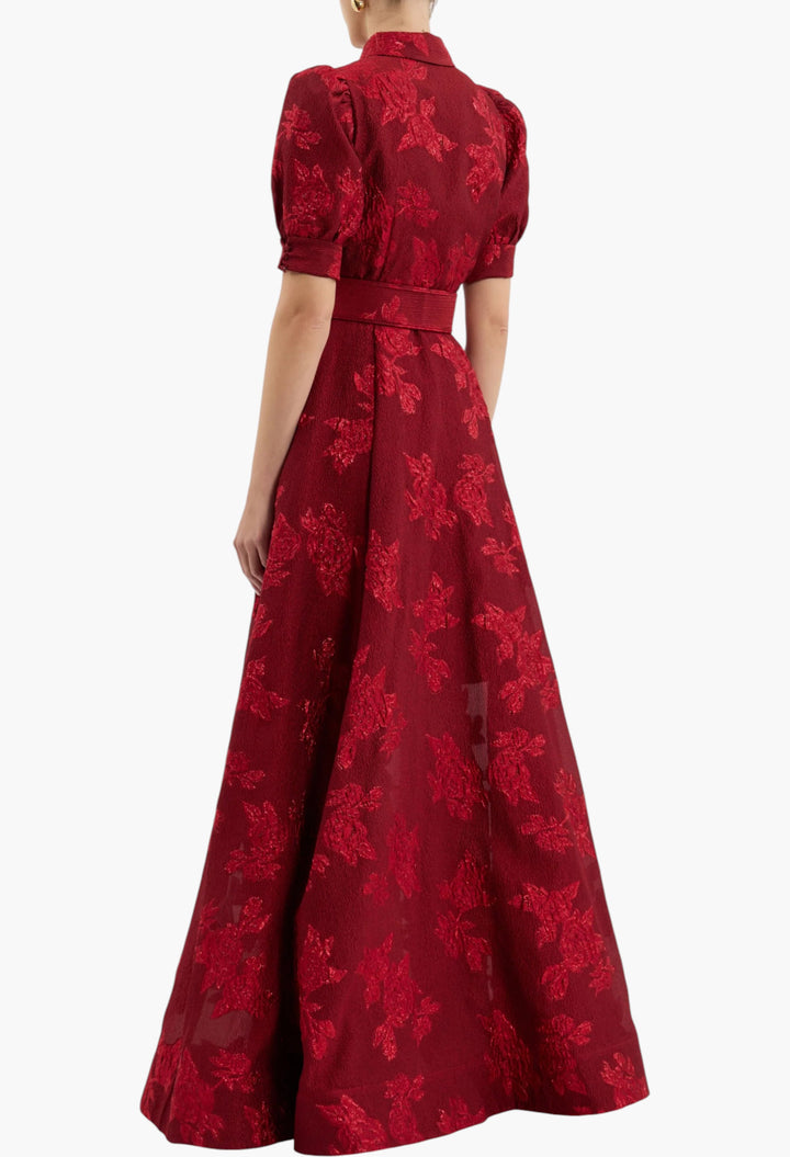 Afina Short Sleeve Gown - GLAM MODA