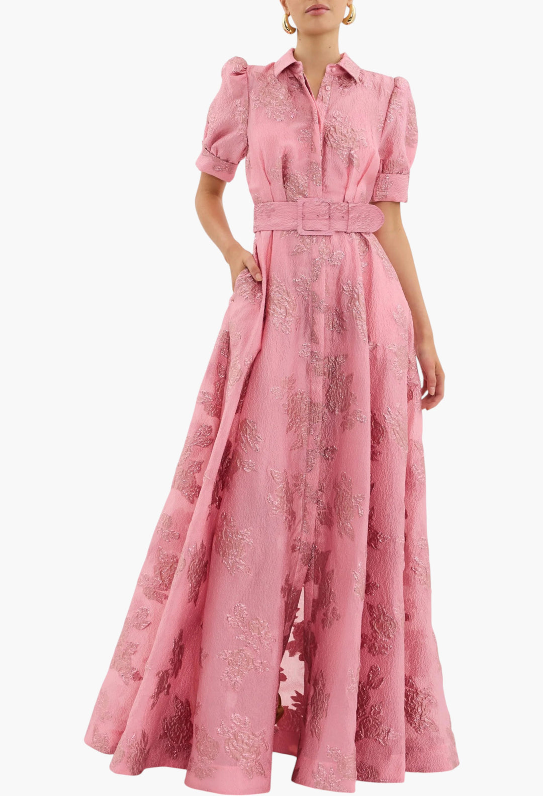 Afina Short Sleeve Gown - GLAM MODA