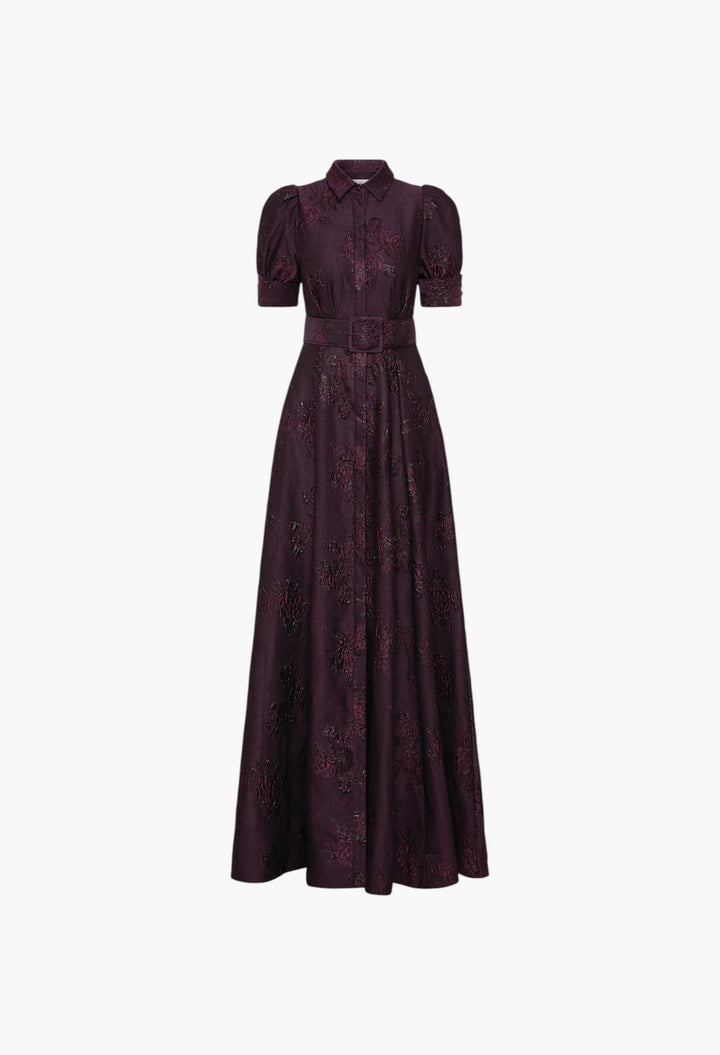 Afina Short Sleeve Gown - GLAM MODA