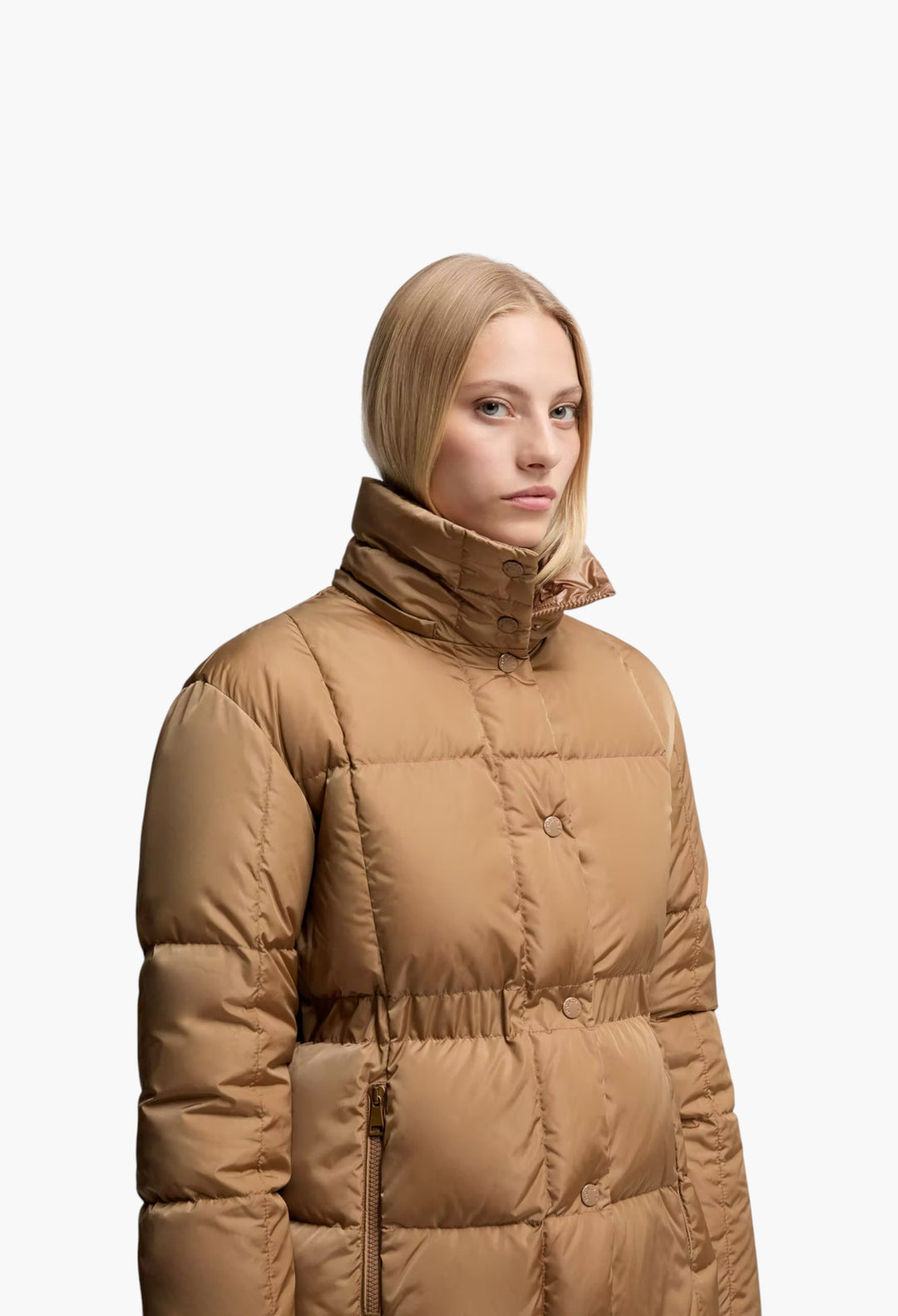 Agneux Square-Quilted Hooded Short Down Jacket - GLAM MODA