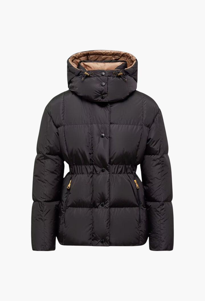 Agneux Square-Quilted Hooded Short Down Jacket - GLAM MODA