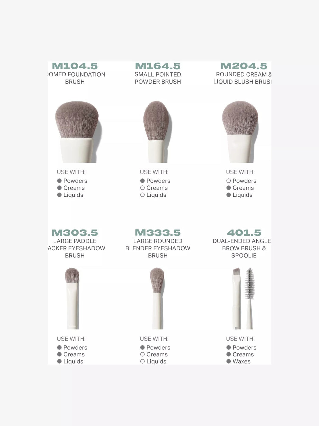 Along For Glide 6-piece Travel Brush Set - GLAM MODA