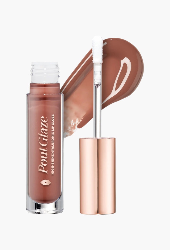 Pout Glaze High-Shine-Hyaluronic Lip Gloss - GLAM MODA