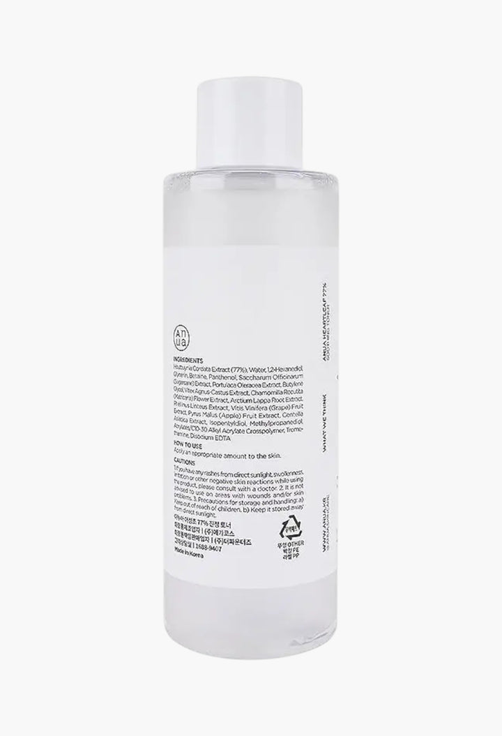 Anua Heartleaf 77% Soothing Toner 250ml - GLAM MODA