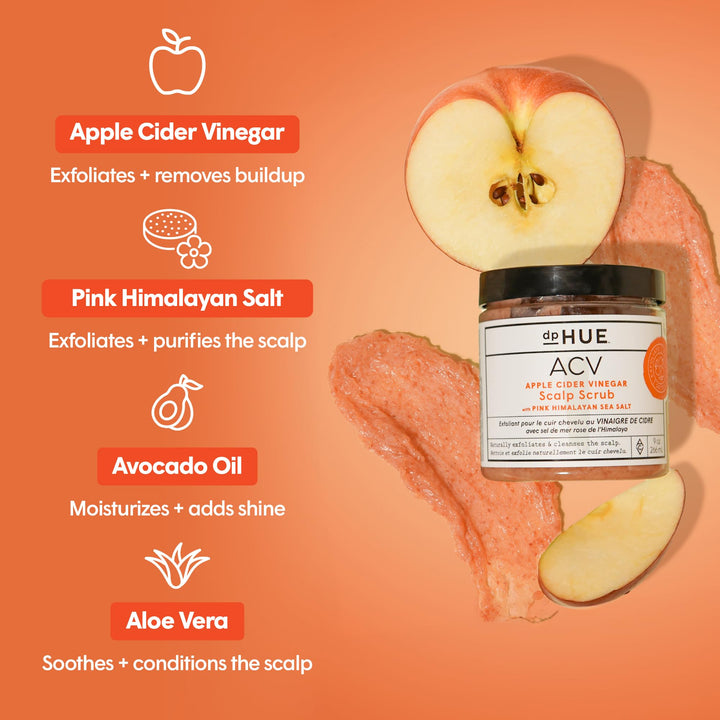 Apple Cider Vinegar Scalp Scrub with Pink Himalayan Sea Salt - GLAM MODA