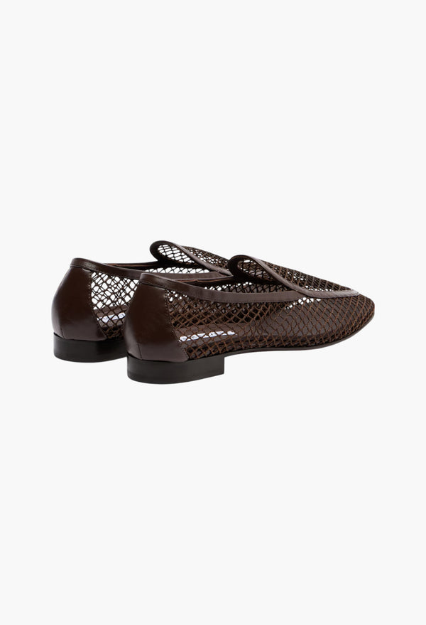 Aquazzura -  Saint Germain Leather-Trimmed Moccasins
