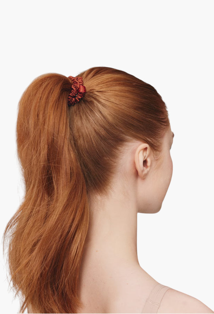 Auburn - Slip Pure Silk Skinny Scrunchies - GLAM MODA