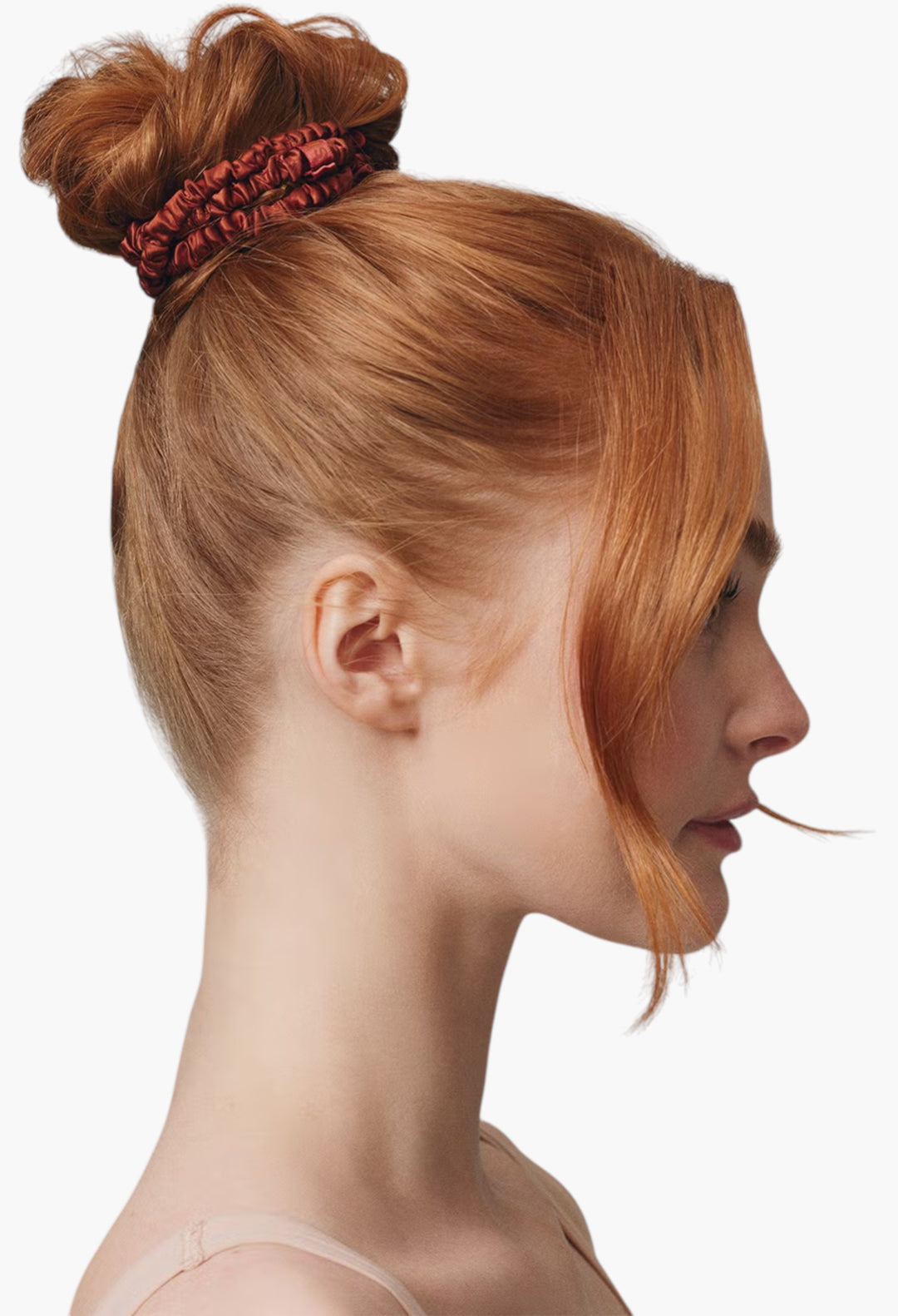 Auburn - Slip Pure Silk Skinny Scrunchies - GLAM MODA