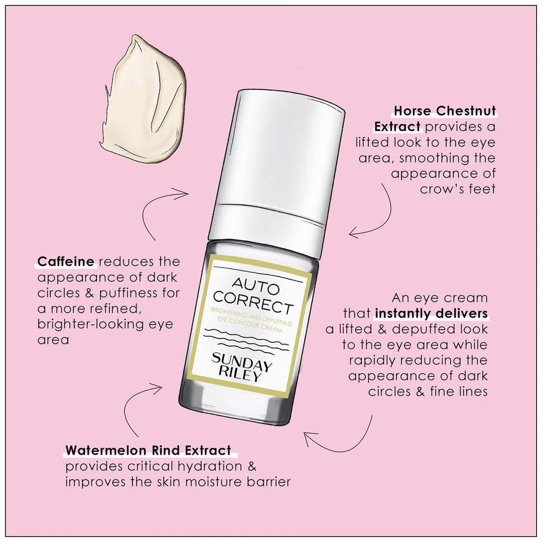 Auto Correct Brightening and Depuffing Eye Contour Cream 15ml - GLAM MODA