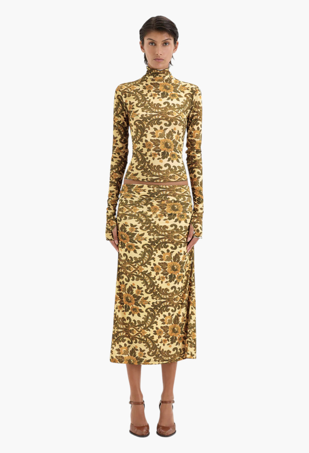 Aventine Ruched Skirt - GLAM MODA