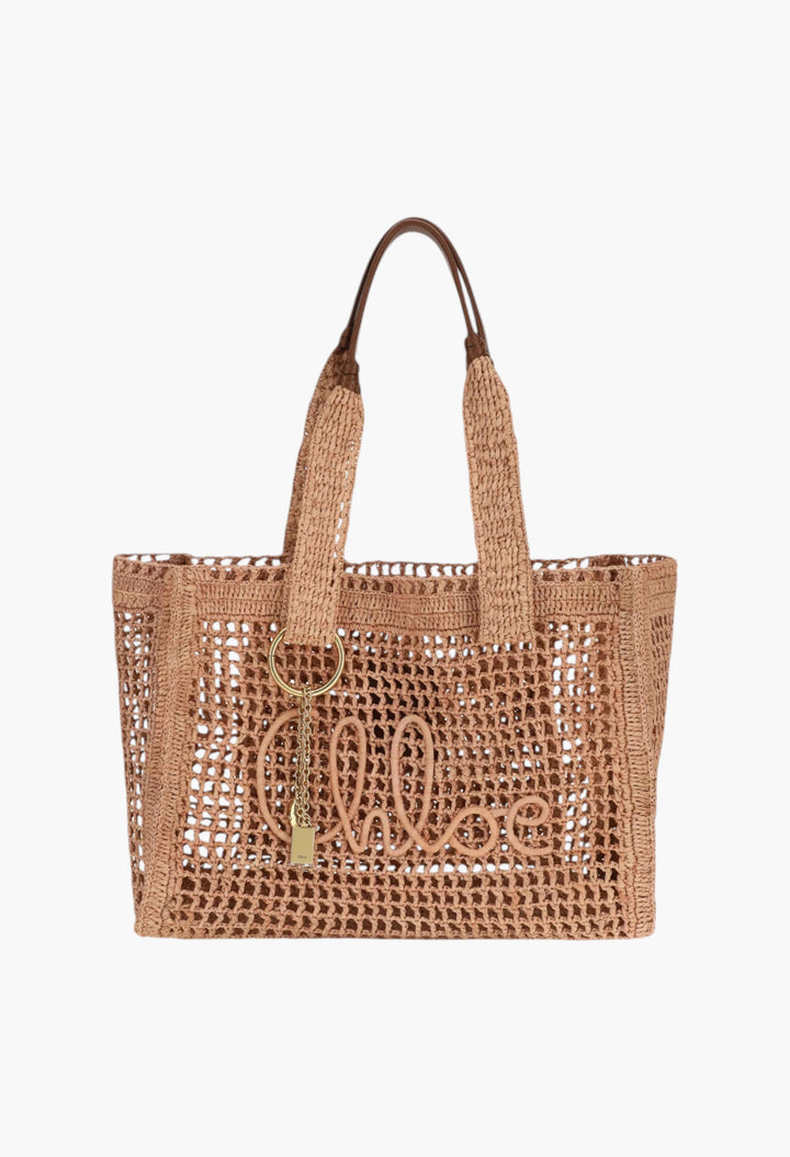 East-West Summer Banana Raffia Tote Bag - GLAM MODA