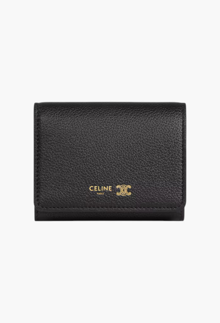 Fine Wallet In Supple Grained Calfskin - GLAM MODA