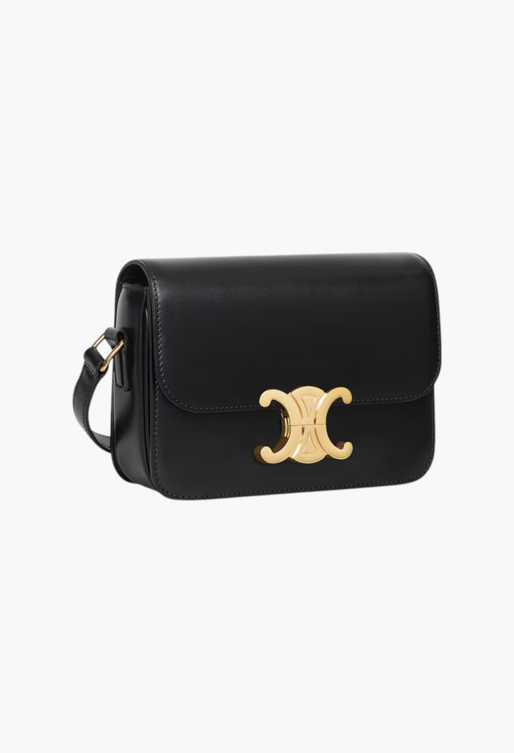 Teen Triomphe Bag In Shiny Calfskin - GLAM MODA