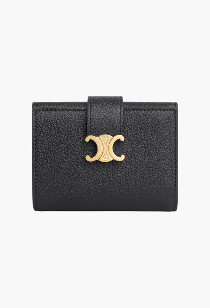 Fine Strap Wallet Nino In Supple Grained Calfskin - GLAM MODA
