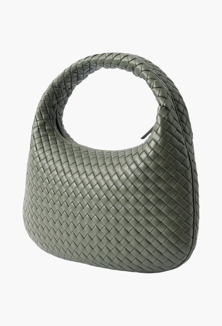 Veneta Medium Intrecciato Leather Shoulder Bag