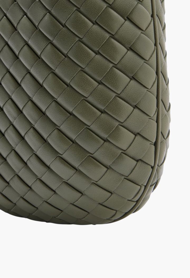Veneta Medium Intrecciato Leather Shoulder Bag