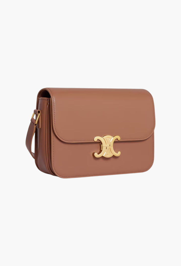 Classique Triomphe Bag In Shiny Calfskin - GLAM MODA