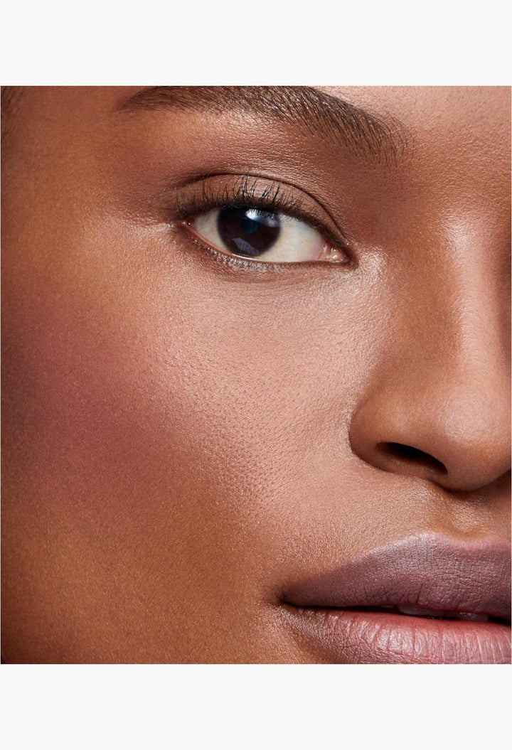 GLAM MODA Baby Cheeks Blush Stick applied to a model with vitiligo for a natural flushed look