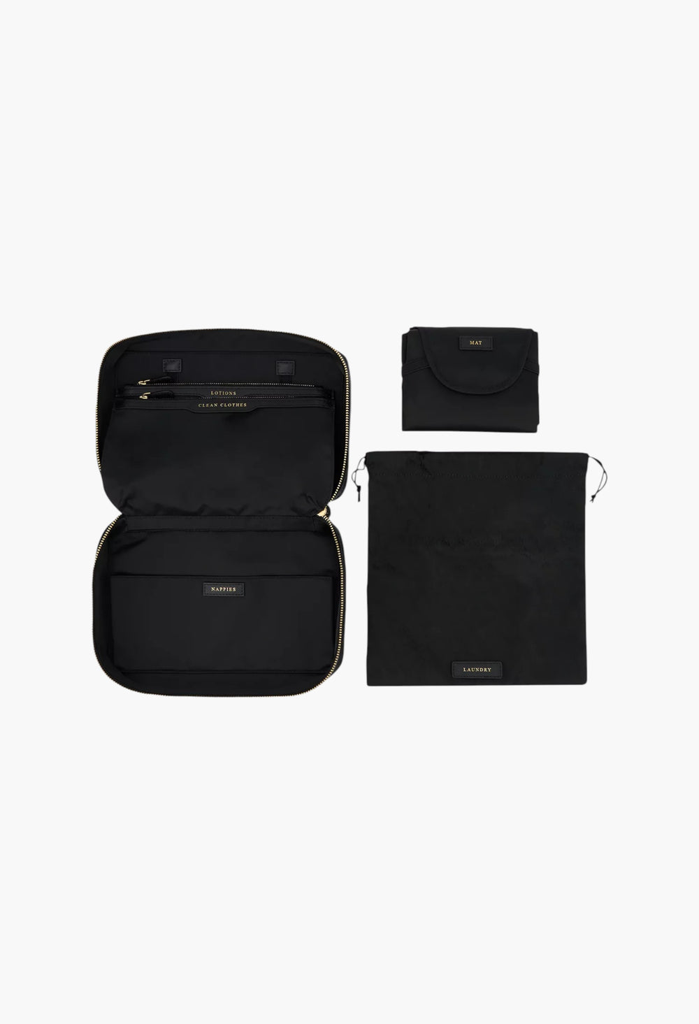 Baby Emergency Logo-Jacquard Leather and Woven Kit - GLAM MODA