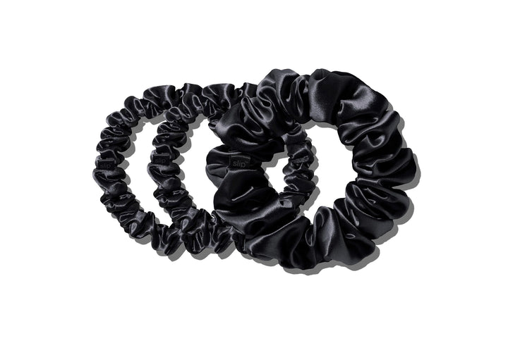 Back To Basics Black Midi/Large Scrunchie Set - GLAM MODA