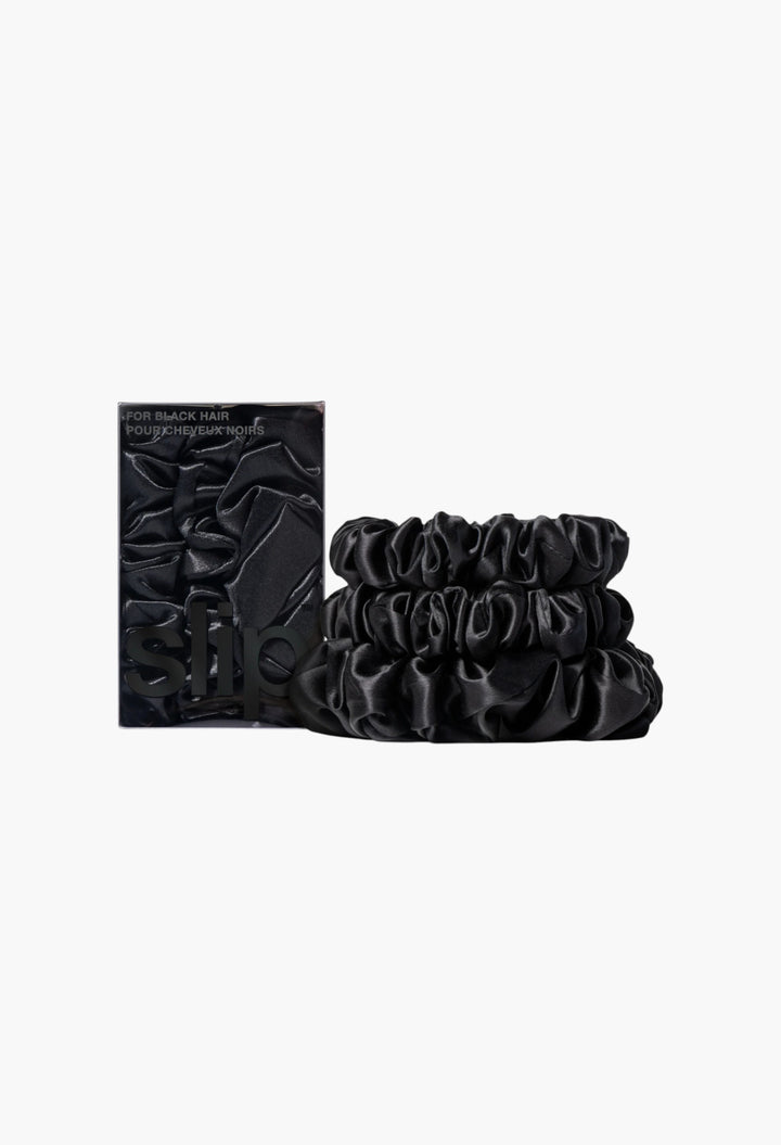 Back To Basics Black Midi/Large Scrunchie Set - GLAM MODA