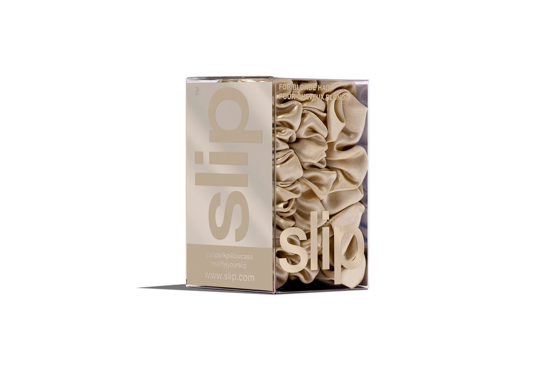 Back To Basics Blonde Midi/Large Scrunchie Set - GLAM MODA