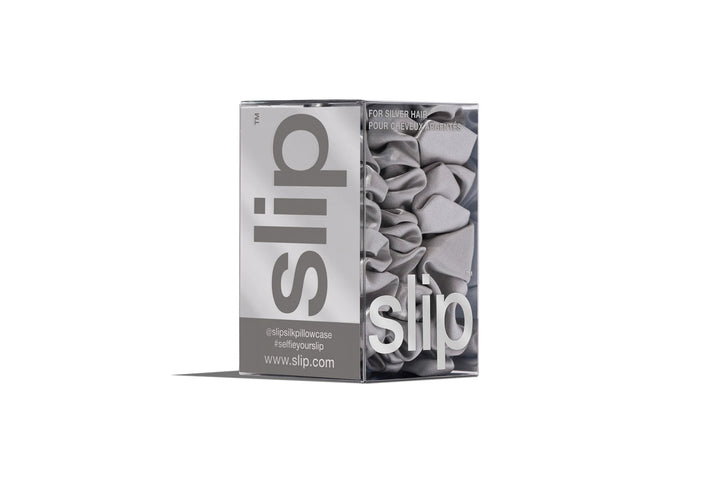 Back To Basics Silver Midi/Large Scrunchie Set - GLAM MODA