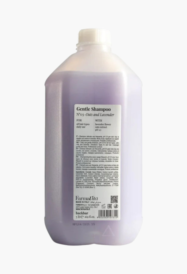 Backbar Gentle shampoo n.03 - Oats and Lavender - GLAM MODA