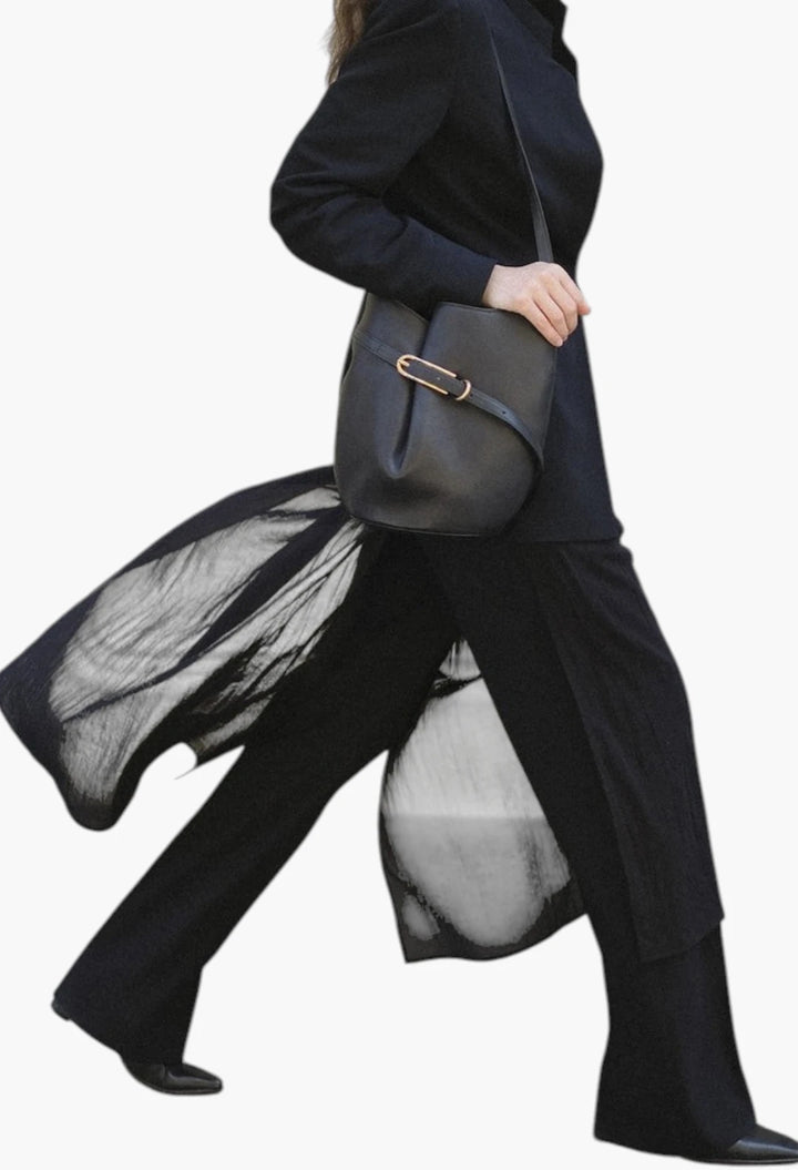 Belted Bucket Bag