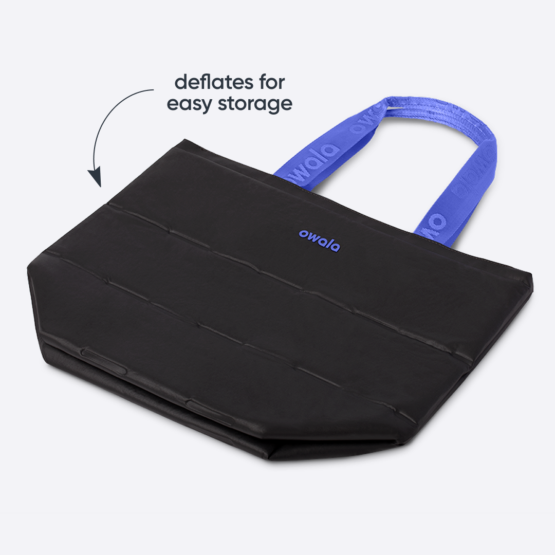 Inflatable insulation. Packs flat