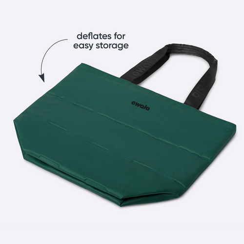 Inflatable insulation. Packs flat