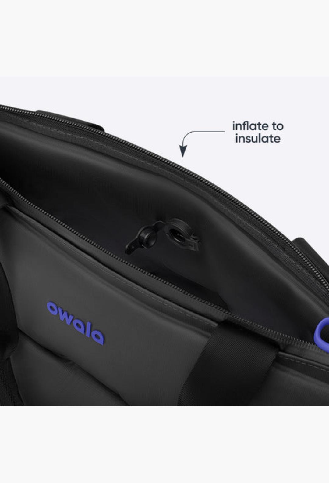 Inflatable insulation. Packs flat