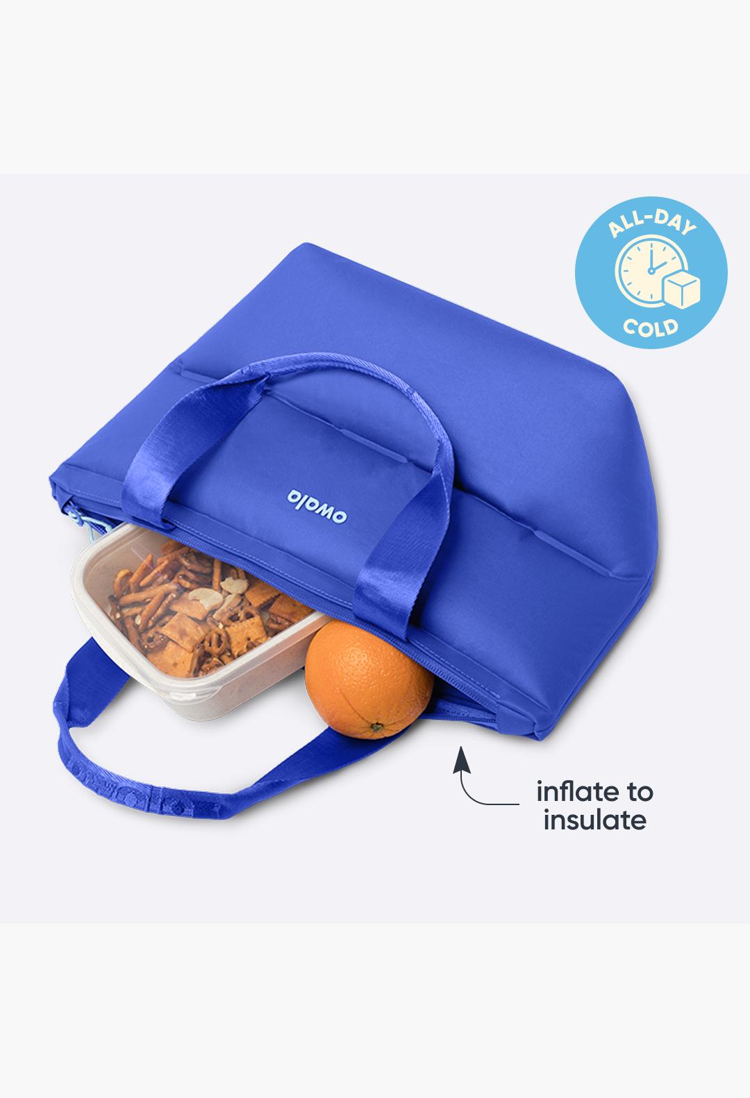 Inflatable insulation. Packs flat