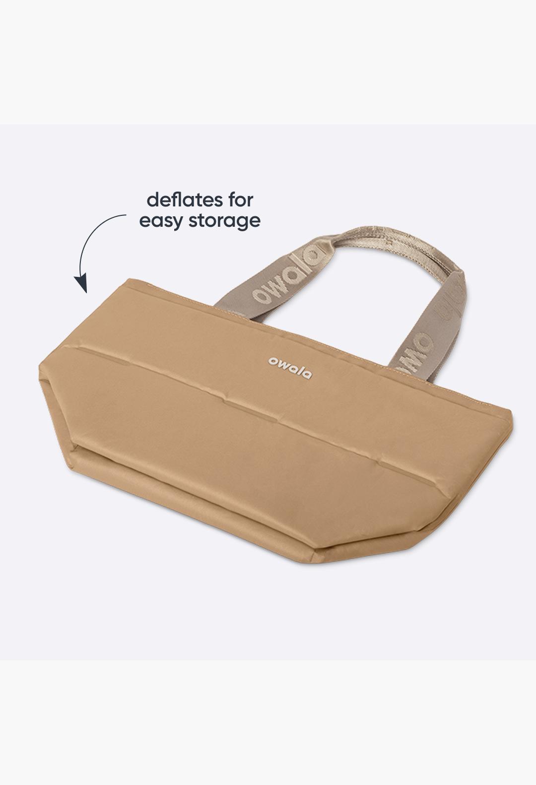 Inflatable insulation. Packs flat