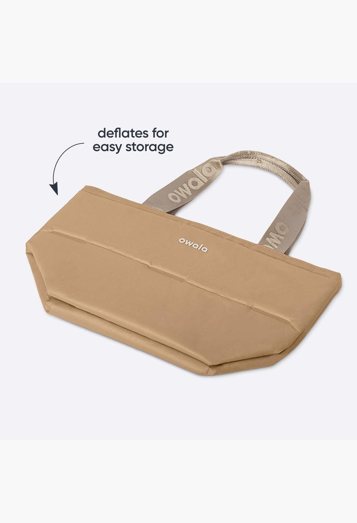 Inflatable insulation. Packs flat