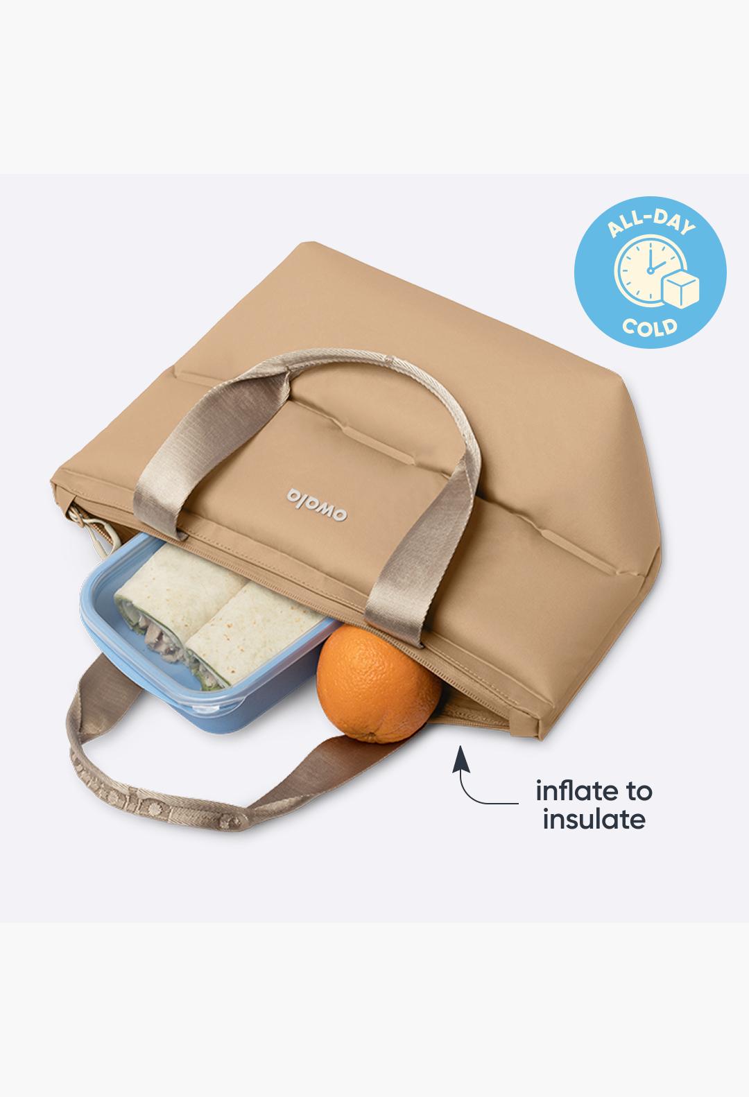 Inflatable insulation. Packs flat