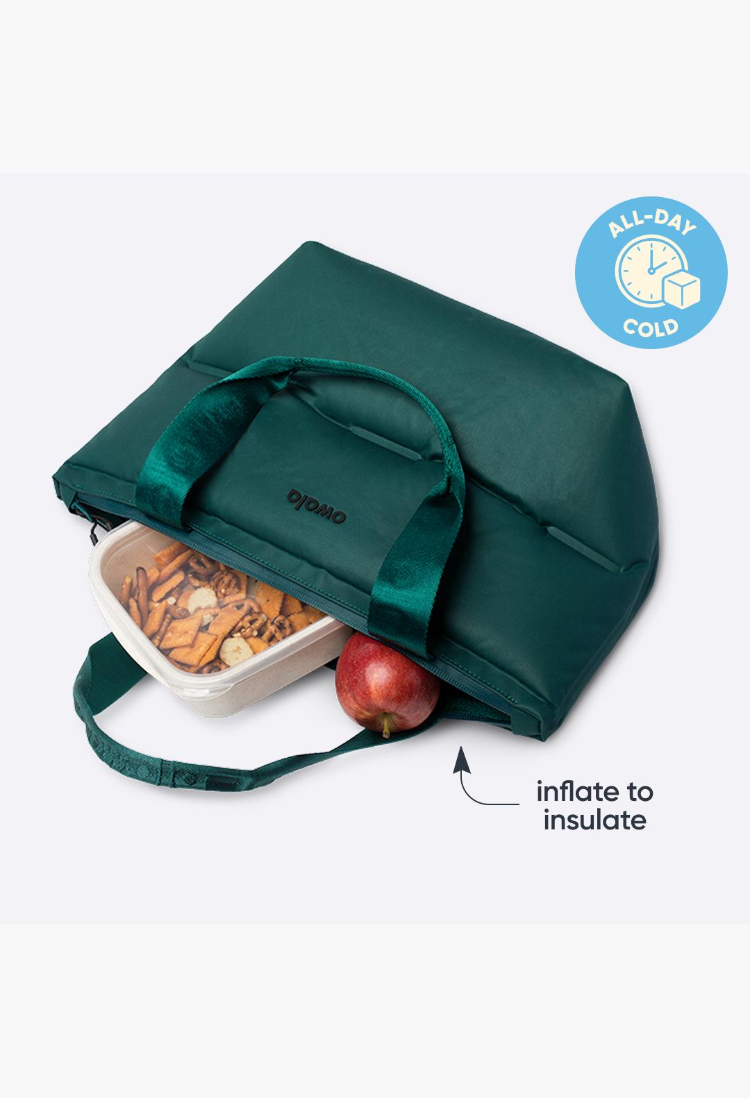 Inflatable insulation. Packs flat