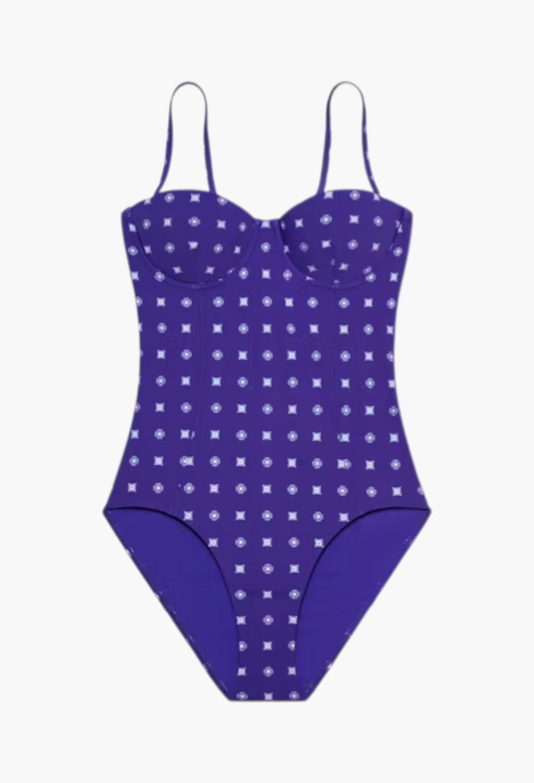 Ballpoint Ink Nothing Ditsy - Balconette Swimsuit - GLAM MODA