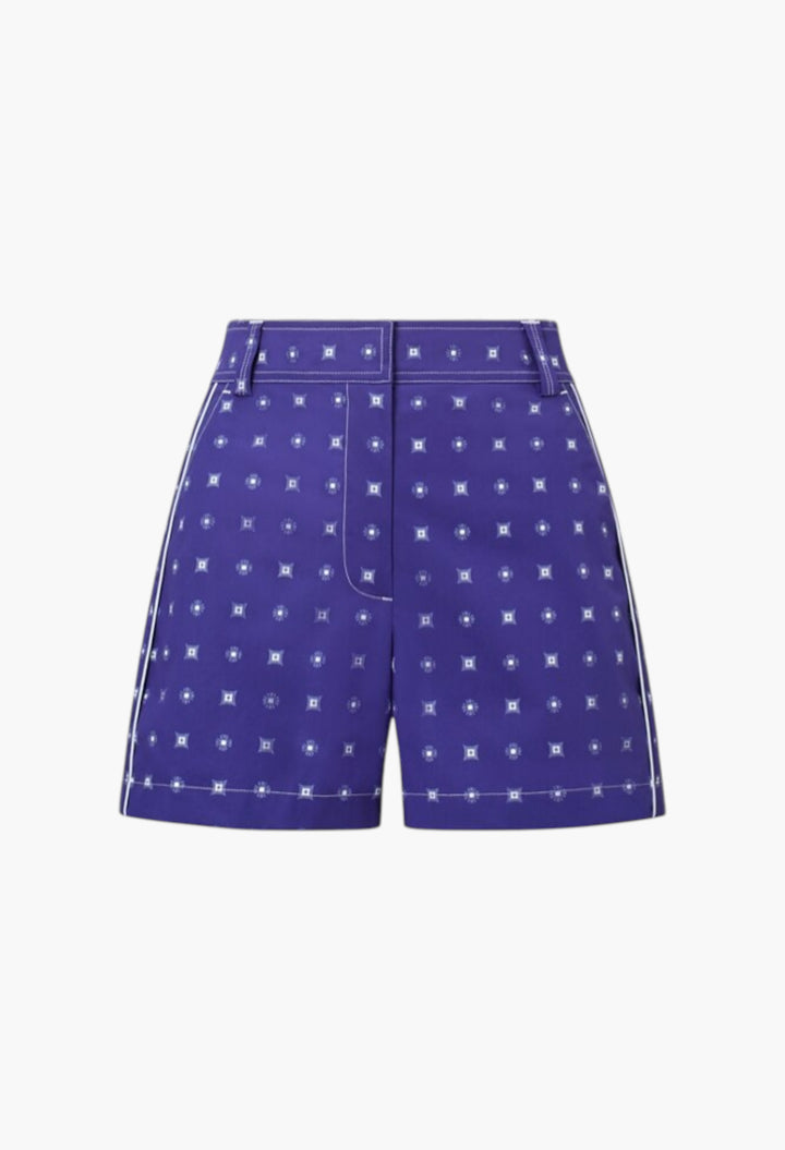 Ballpoint Ink Nothing Ditsy - Twill Camp Short - GLAM MODA