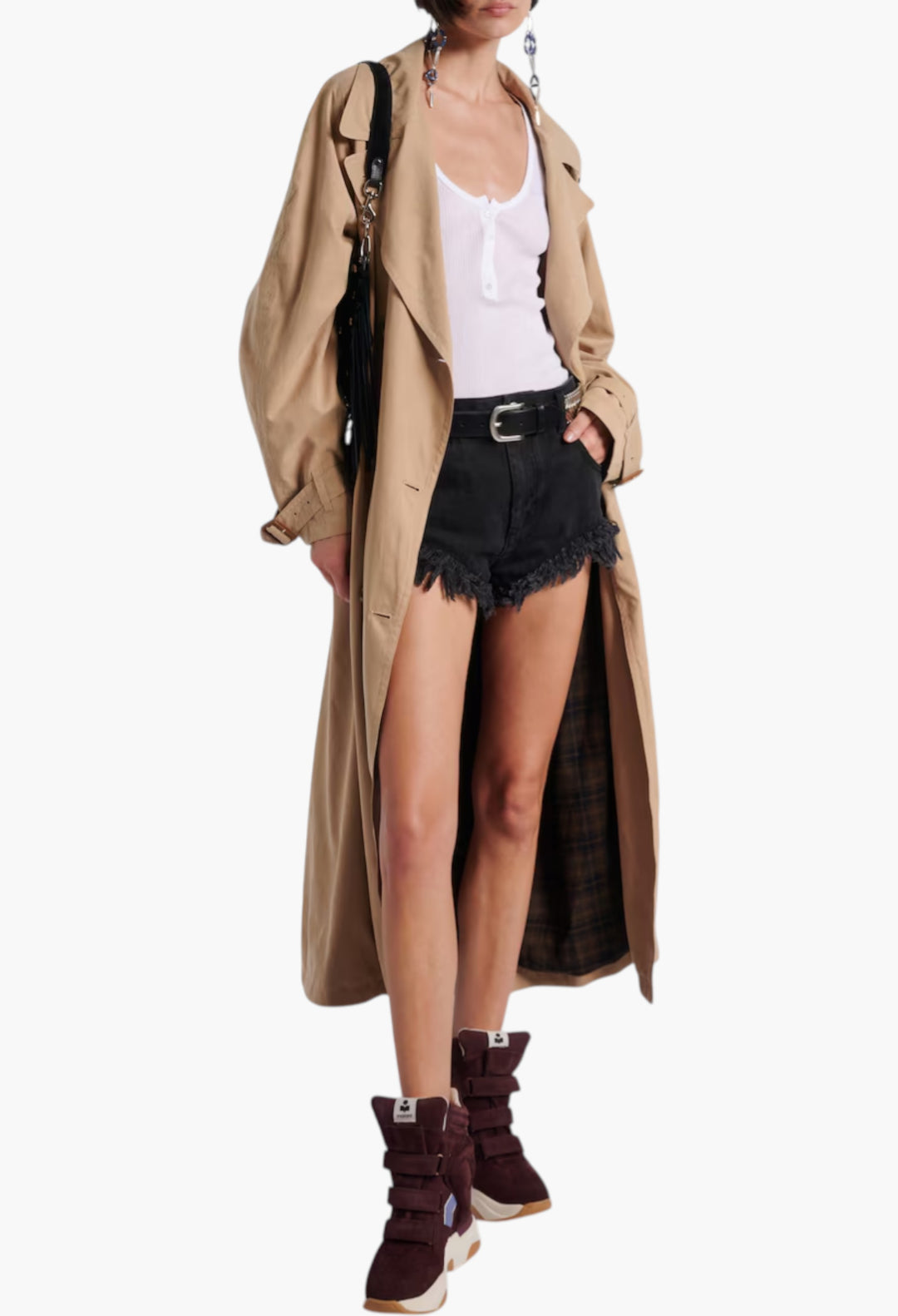 Balskee suede high-top platform sneakers - GLAM MODA